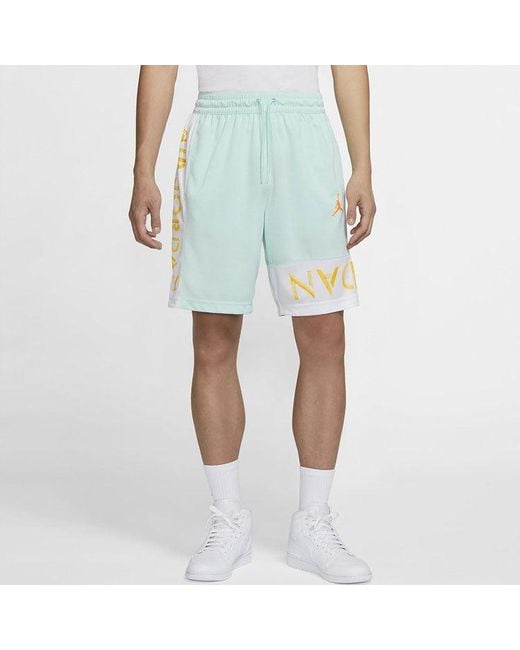 Nike Green Jumpman Air 10 Basketball Sports Shorts for men