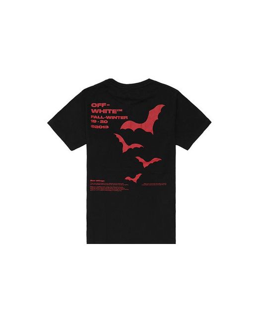 Off-White c/o Virgil Abloh Black Printing Short Sleeve Ordinary Version for men