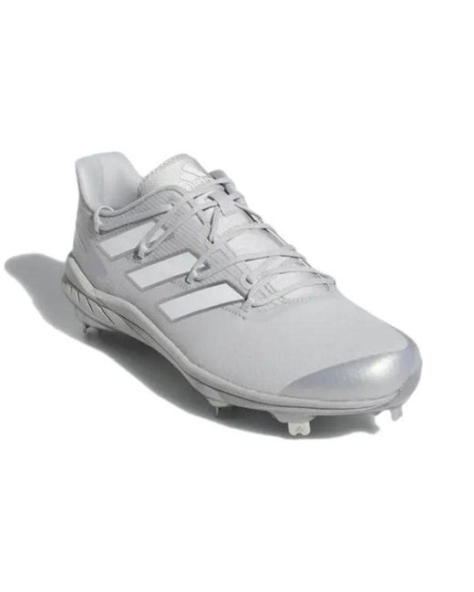 Adidas White Adizero Afterburner 8 Cleats for men
