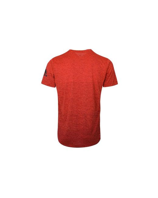 Adidas Red Freelift Gradi Training Sports Short Sleeve for men