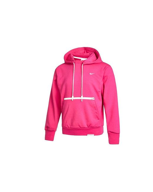 Nike Pink Standard Issue Basketball Sports Hooded Casual for men