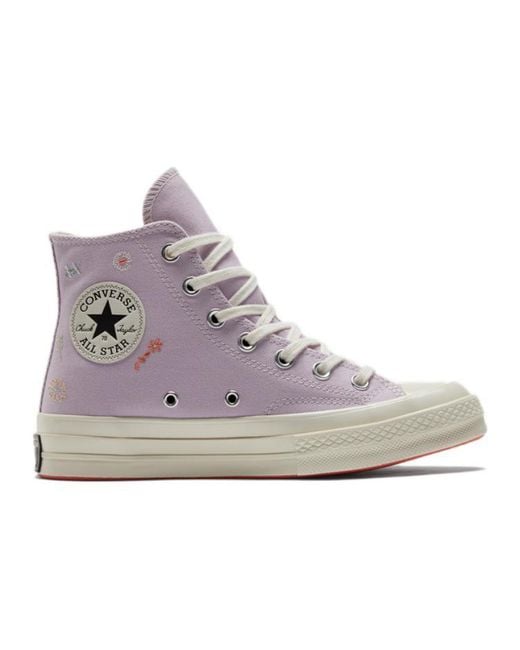 Converse Purple (Wmns) Chuck 70 Hi 'Embroidered Floral Print