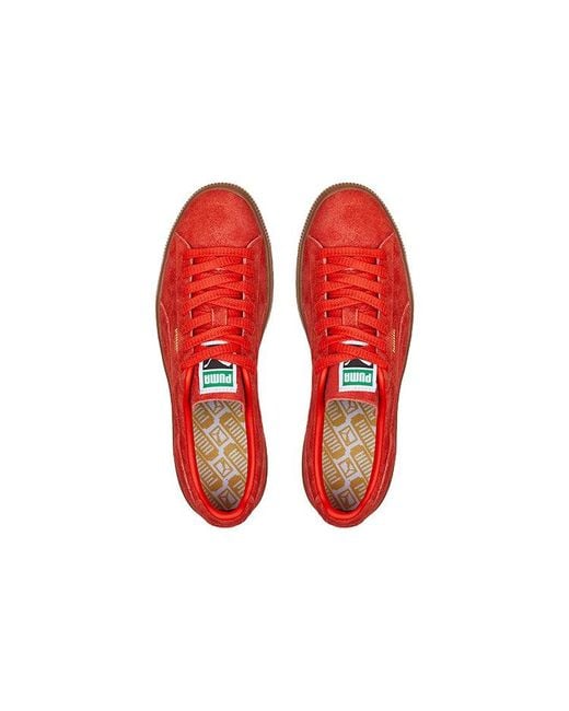 PUMA Red Suede Vtg 'Hairy Suede Gum' for men