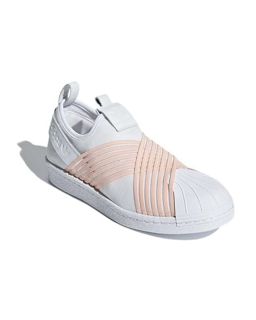 Adidas White (Wmns) Superstar Slip On 'Clear'
