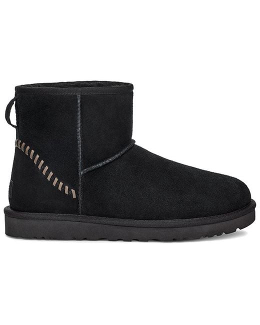 Ugg Black Classic Mini Deco Suede Boot for men