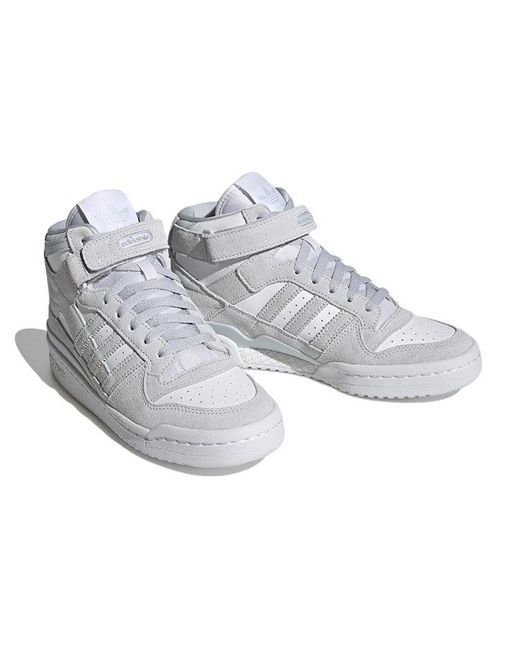 Adidas White (Wmns) Forum Mid Shoes 'Halo'