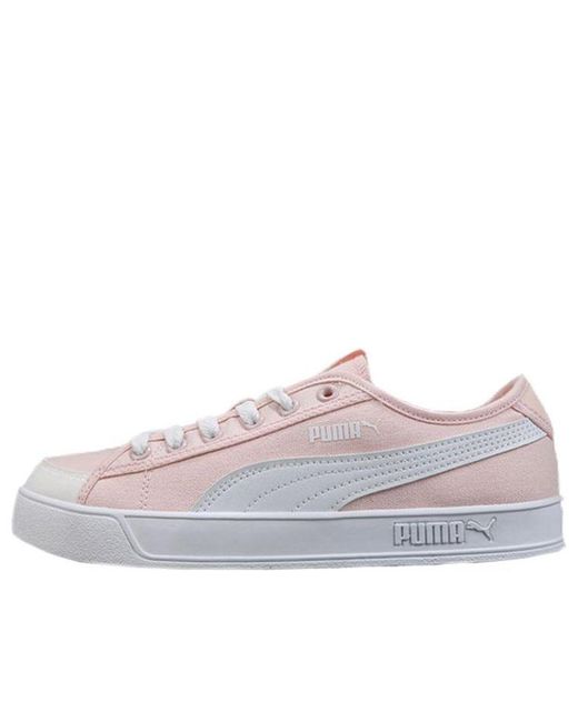 PUMA Smash V2 Vulc Cv Casual Canvas Sneakers in Pink for Men | Lyst