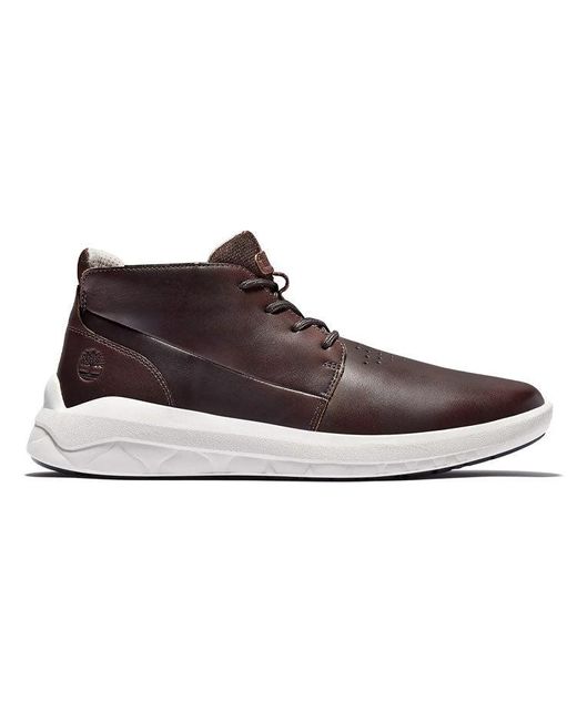 Timberland Brown Bradstreet Ultra Leather Chukka Boots for men