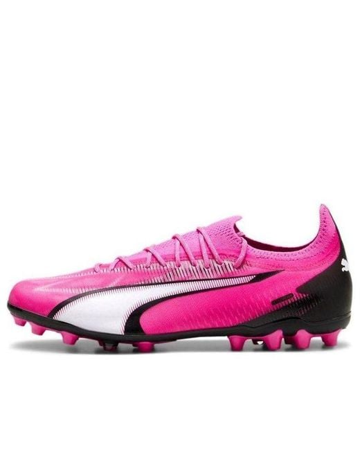 PUMA Pink Ultra Ultimate Mg Football Shoes for men