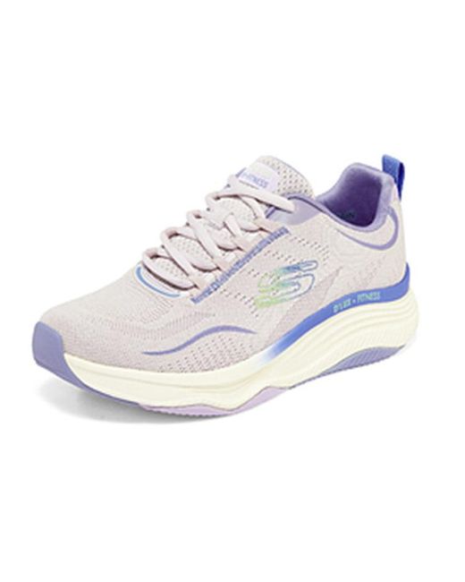 Skechers White (Wmns) Relaxed Fit: D'Lux Fitness