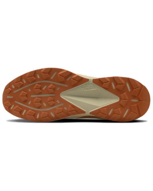 The North Face Brown Oxeye Running Shoes 'Stone Gravel' for men