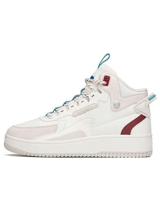 Anta White (Wmns) Fashion Series Sneakers High 'Light'