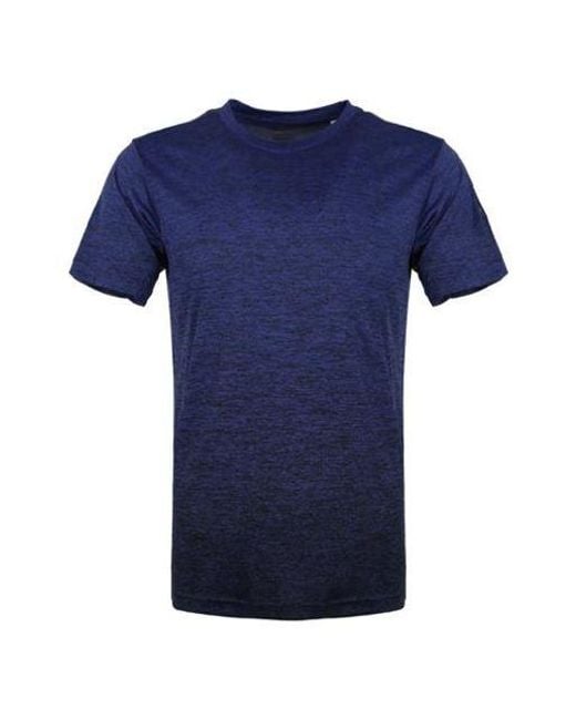 Adidas Blue Freelift Gradi Gradient Training Sports Short Sleeve for men