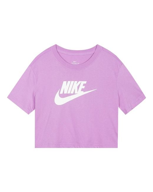 Nike Purple (Wmns) Sportswear Essential Round-Neck