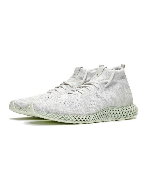 Adidas White Futurecraft 4D Runner Mid 'Crystal' for men