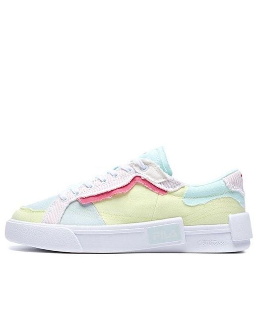Fila White (Wmns) Canvas Shoes Multi'