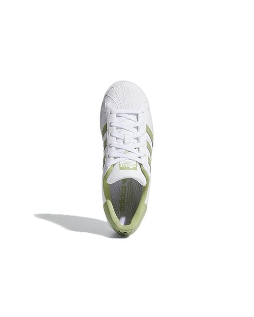 Adidas White (Wmns) Superstar Magic Lime'