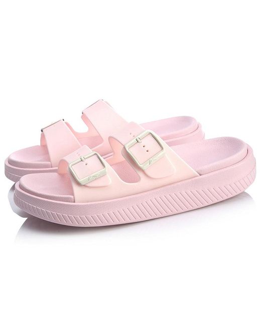 Li-ning Pink (Wmns) Clap Sandals