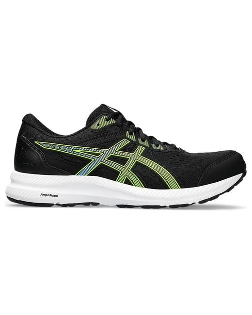 Asics Black Gel-Contend 8 Electric Lime' for men