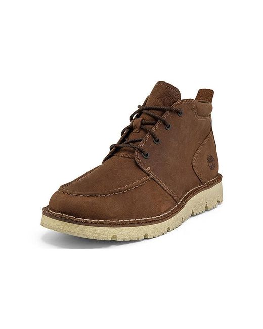 Timberland Brown Westmore Moc Toe Chukka Wide Fit Boot 'Medium Full Grain' for men