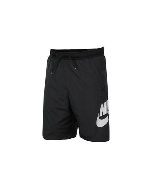 Nike Black Ce Short Woven Hybrid Logo Sports Training Shorts for men