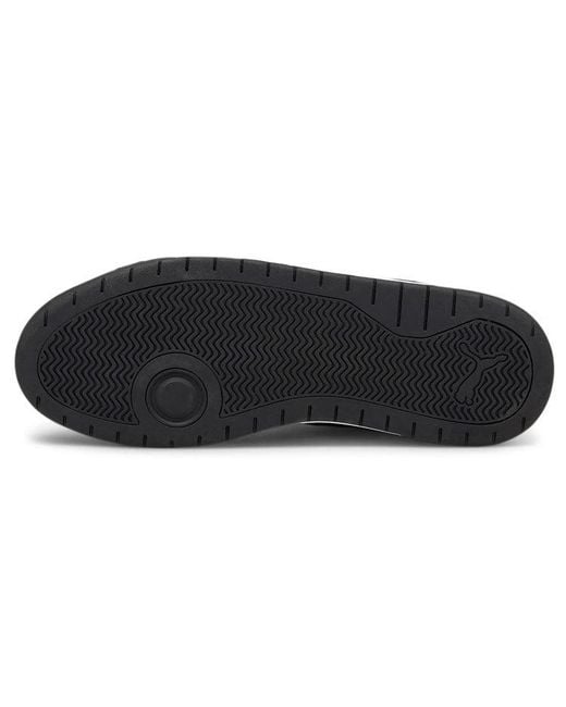 PUMA Black Backcourt Mid Sneakers for men