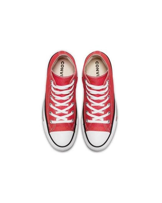 Converse Red Chuck Taylor All Star Sucker Love Denim High Top for men
