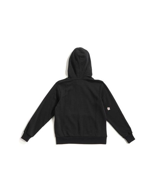 Nike Black (Wmns) Flc Emb Fruit Small Embroidered Hooded Long Sleeves Pullover
