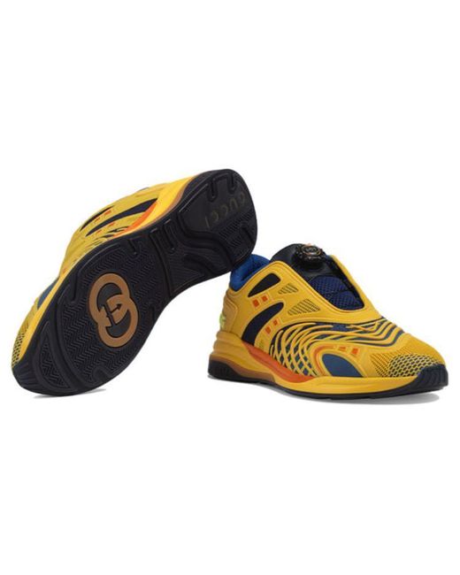 Gucci Sneakers Ultrapace R Rubber Yellow Cobalt for men