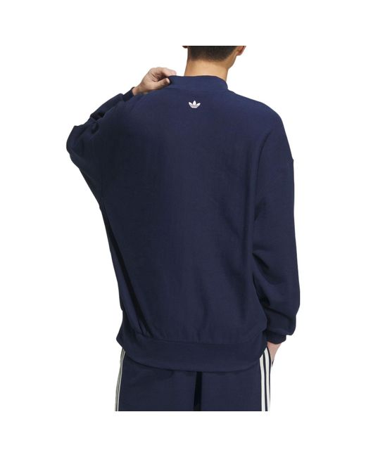 Adidas Blue Originals X Notitle Crew Sweatshirt for men