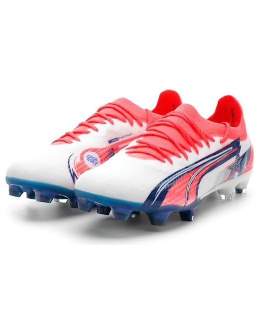 PUMA Red Ultra Ultimate Fg Ag X Christian Pulisic Blazing' for men