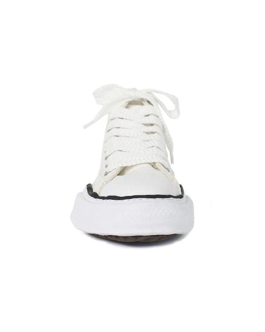 Maison Mihara Yasuhiro White Peterson High Original Sole Rubber Painted Canvas High-top Sneakers for men