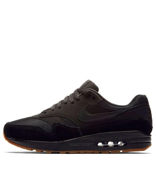 Nike Black Air Max 1 Gum' for men