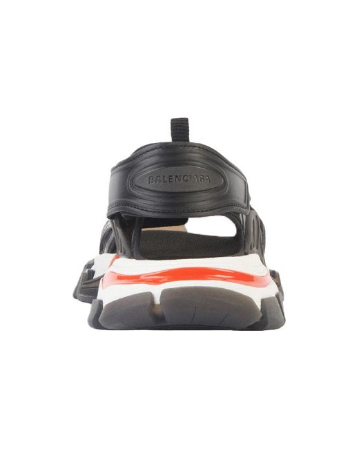 Balenciaga Gray Track Sandals 'Clearsole' for men