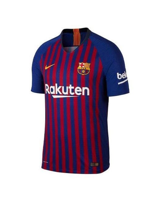 Nike Blue Fc Barcelona 2018 Authentic Home Jersey 'Blaugrana' for men
