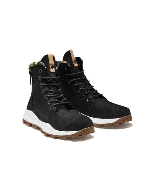 Timberland Black Brooklyn Side Zip Boot for men