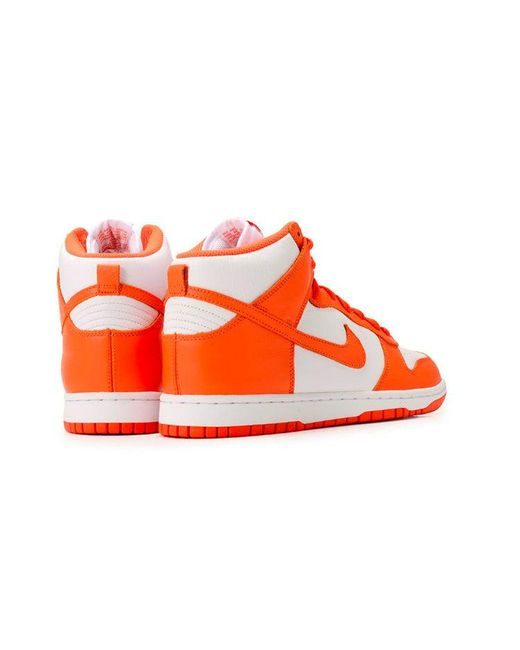 Nike Red Dunk High Retro Qs 'Syracuse' for men