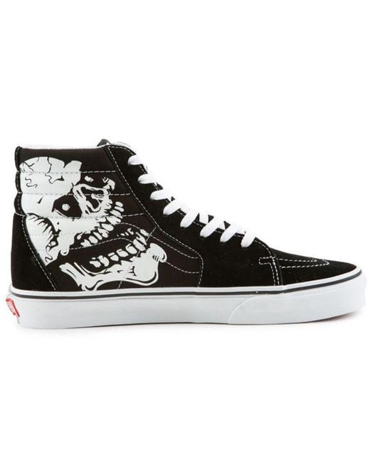 Vans Black Sk8-Hi 'Tm Glow Skulls' for men