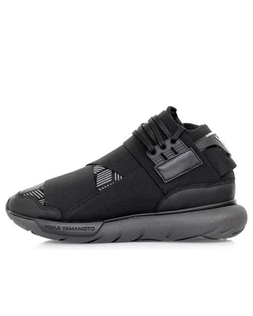Adidas Black Y-3 Qasa High 'Triple' for men