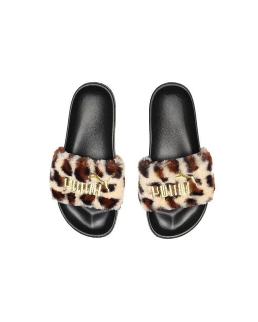 PUMA Brown (Wmns) Leadcat 'Leopard Print'