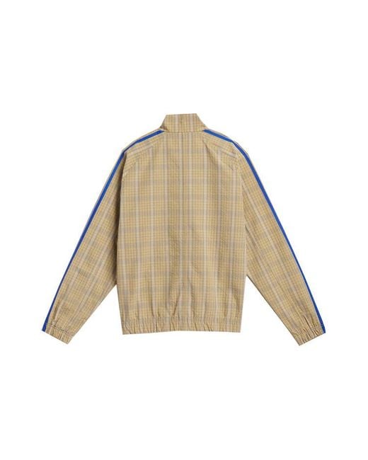 Adidas Natural Originals Mw Tt Casual Stand Collar Plaid Athletics Sports Jacket for men