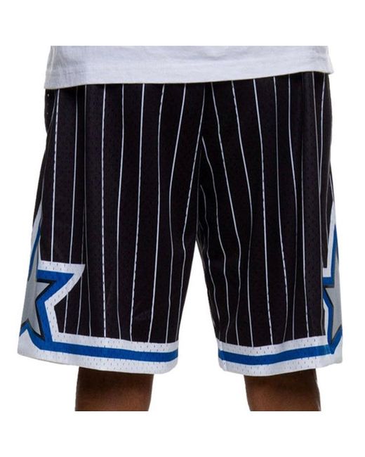 Mitchell & Ness Black Nba Swingman Shorts Orlando Magic 'Alternate' for men