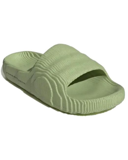 Adidas Green Adilette 22 Slides 'Magic Lime'