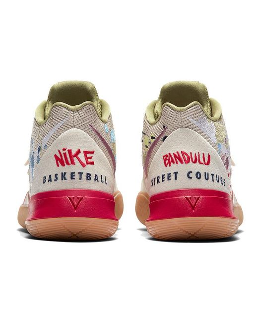 Nike White Bandulu X Kyrie 5 'Embroidered Splatters' for men