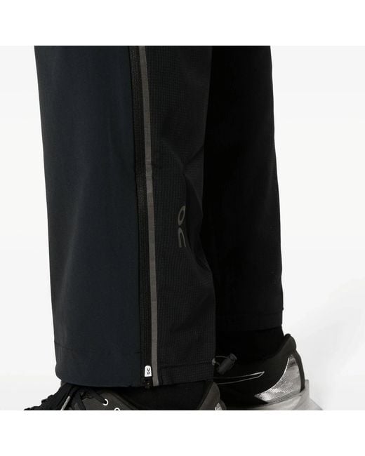 On Shoes Black Track Pants for men
