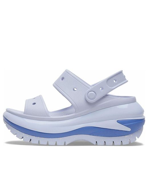 CROCSTM Blue Mega Crush Croslite Sandals