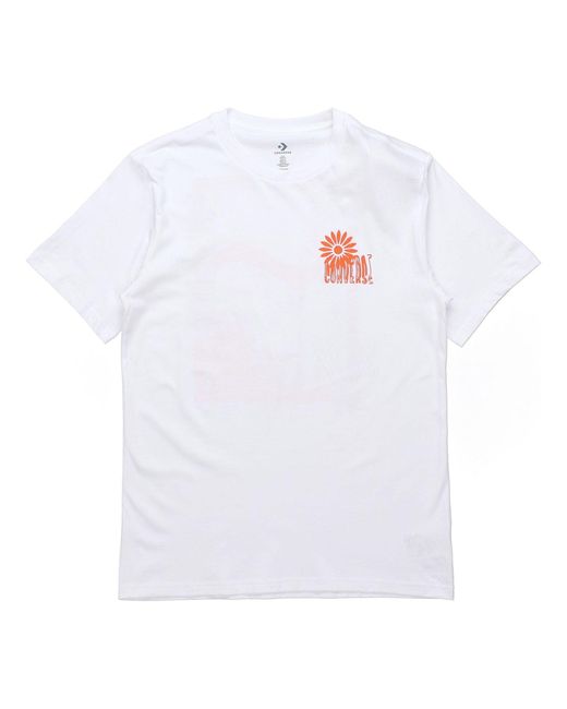 Converse White Printing Short Sleeve for men