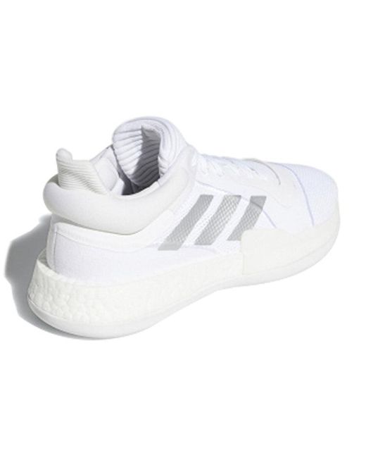 Adidas White Marquee Boost Low Metallic' for men