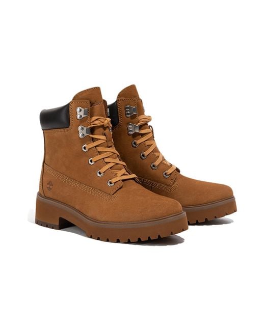 Timberland Brown (Wmns) Premium Carnaby Cool 6 Inch Waterproof Boot 'Wheat'