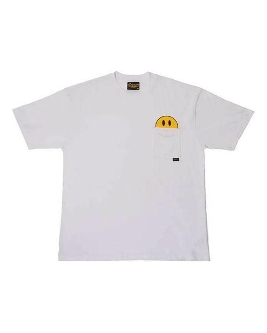 Drew House White Mini Mascot Pocket T-Shirt for men